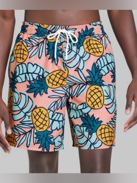 Original Use Other - Original Use Pineapple Tropical Swim Trunks Men’s Large Pink Blue